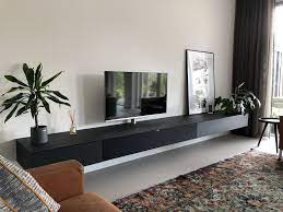 zwart zwevend tv meubel