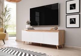 tv meubel wit hout