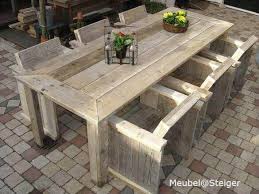 tafel in steigerhout