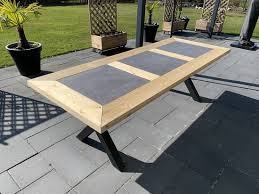 steigerhout tafel buiten