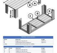 bouwtekening steigerhout tafel