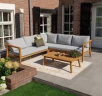 houten loungeset tuin