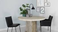 ronde steigerhouten tafel