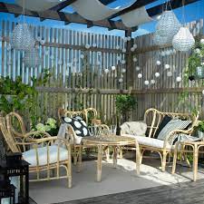 tuinset rieten stoelen