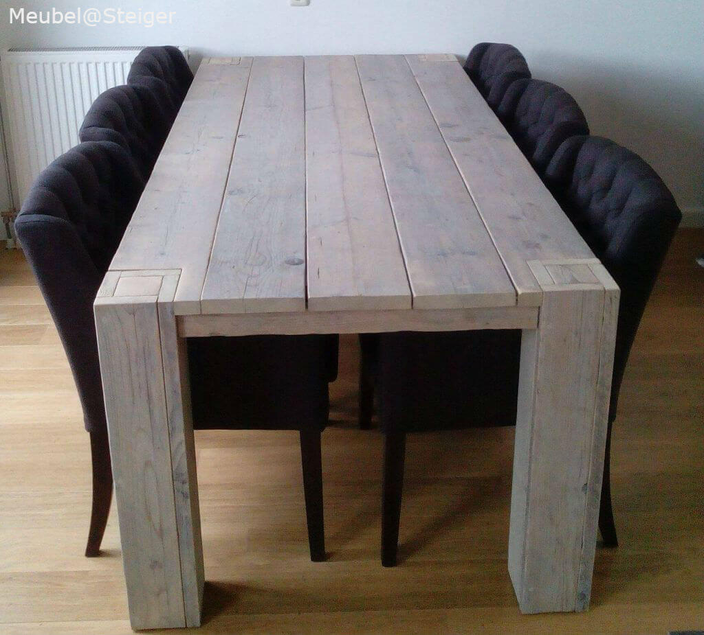 steigerhout eettafel