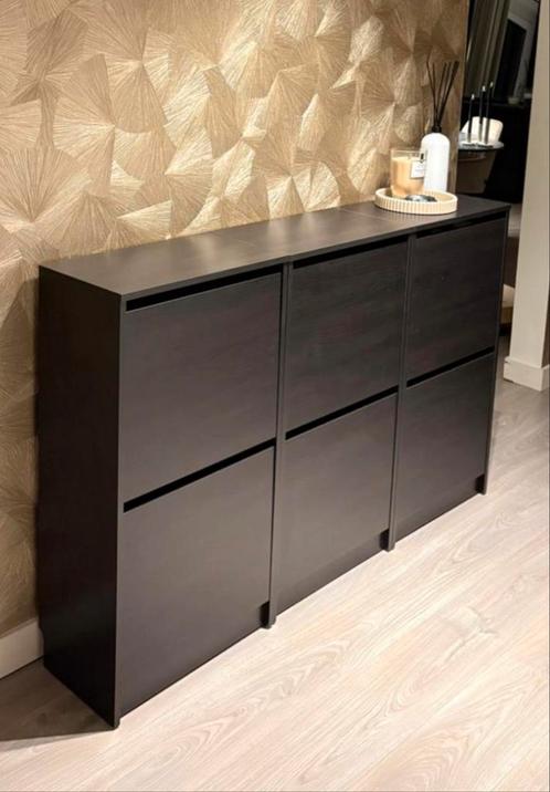 schoenenkast ikea zwart