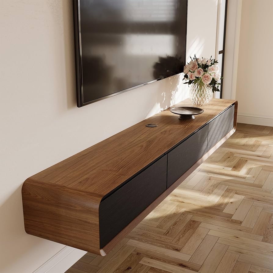 tv kast zwart zwevend