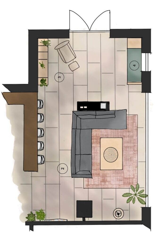 woonkamer inrichten online